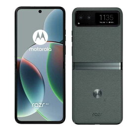 [新品未開封] Motorola モトローラ 6.9型スマートフォン 折りたたみ式 razr 40 セージグリーン SIMフリー 4582239436547