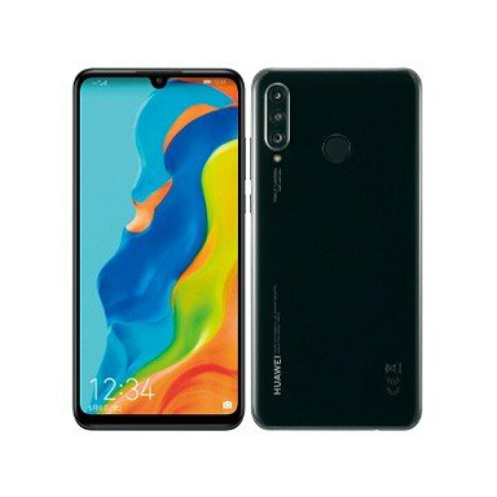 楽天市場】[新品] au Huawei P30 lite 本体 Midnight Black HWV33 未  