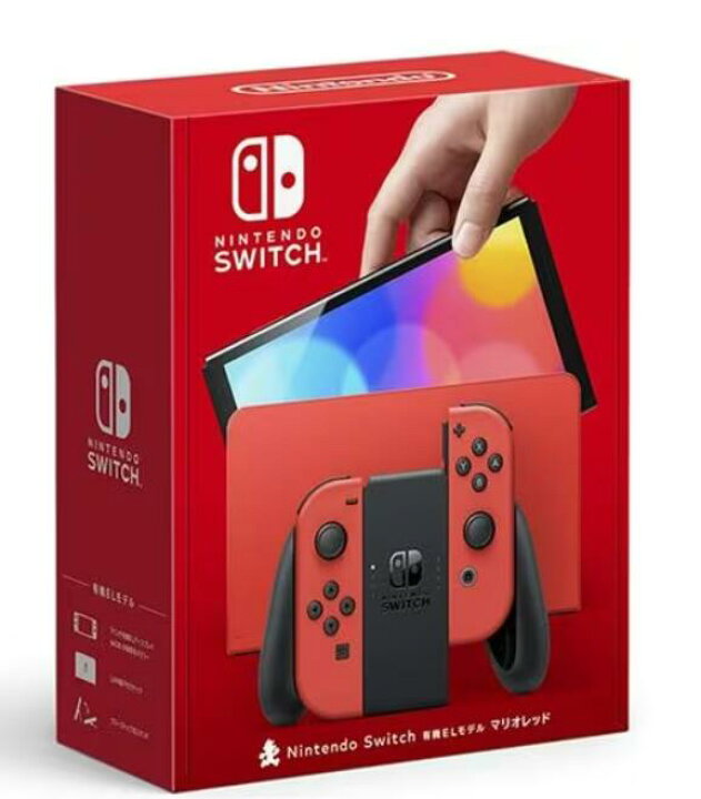 新品箱凹み有】Nintendo Switch（有機ELモデル） マリオレッド