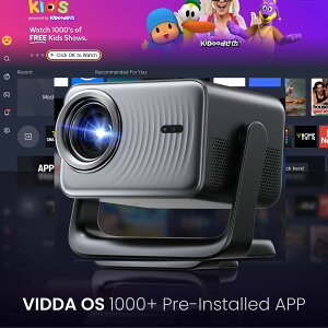 Dangbei N3 Max �v���W�F�N�^�[ 1000ISO���[���� �ƒ�p Netflix 1080P 4K�f�R�[�h VIDAA OS Prime Video YouTube Disney+�Ή� HDR10 HLG ������`�␳ �I�[�g�t�H�[�J�X IP5X�h�o PSE�F�؍�