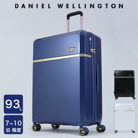 【公式】 ダニエルウェリントン キャリーケース 大サイズ スーツケース Daniel Wellington Quadro メンズ レディース USBポート 充電 TSAロック 93L ビジネス プライベート 旅行 国内旅行 海外旅行
