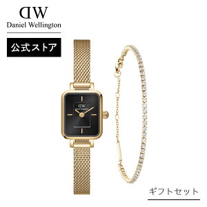 MtgZbg  _jGEFg Daniel Wellington Quadro Mini 15.4x18.2 Evergold G Onyx + Classic Tennis Bracelet G fB[X v uXbg uh 20 30 EHb` l i Mtg v[