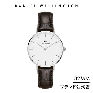 腕時計 レディース ダニエルウェリントン DW Petite York 32mm 時計 ブランド 20代 30代 ウォッチ おしゃれ 革 メンズ 人気 かわいい シンプル ホワイト ローズゴールド シルバー 大人 綺麗 レザー