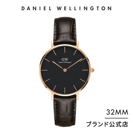 腕時計 メンズ レディース ダニエルウェリントン daniel wellington DW Petite York Black 32mm 時計 ブランド 20代 30代 ウォッチ ブラック 革 高級 かわいい かっこいい 大人 おしゃれ 人気 彼女 恋人 記念日 母の日 ギフト プレゼント 祝い 記念