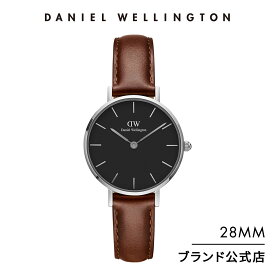 腕時計 メンズ レディース ダニエルウェリントン DW Petite St Mawes Black 28mm 時計 ブランド 20代 30代 ウォッチ おしゃれ 人気 かわいい ブラック 高級 レザー 革 大人 シンプル ペア 上品 ローズゴールド シルバー ギフト プレゼント 祝い 記念 公式 2年保証 送料無料