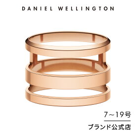 リング 指輪 ダニエルウェリントン DW Elan Triad Ring Rose gold アクセサリー ジュエリー ブランド 20代 30代 ローズゴールド レディース 大人 かわいい 上品 綺麗 ファッション ペアリング 人気 おしゃれ ギフト プレゼント 祝い 記念 公式 2年保証 刻印入り 送料無料