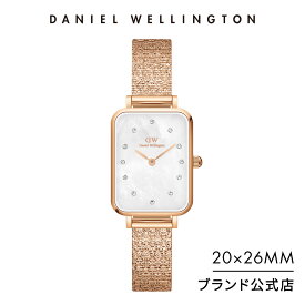 腕時計 レディース ダニエルウェリントン Daniel Wellington Quadro 20X26 Lumine Pressed Piano MOP 時計 ブランド 20代 30代 ウォッチ おしゃれ マザーオブパール 大人 上品 綺麗 ローズゴールド 人気 かわいい ギフト プレゼント 祝い 記念 公式 2年保証 送料無料