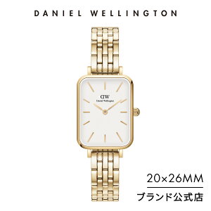 腕時計 レディース ダニエルウェリントン DW Daniel Wellington Quadro 5-Link Evergold 時計 ブランド 20代 30代 ウォッチ ホワイト イエローゴールド 大人 綺麗 上品 エレガント 大人可愛い かっこいい 華