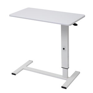 【先着クーポンで16%OFF!!】サイドテーブル 昇降式 ガス圧 ベッドサイドテーブル 介護テーブル キャスター付き 高さ67〜91cm 食事 木目 ソファー ナイトテーブル コーヒーテーブル ミニデス