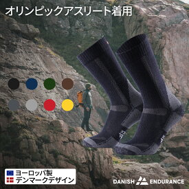 【楽天限定価格】【クーポン配布中】DANISH ENDURANCE　ハイキングソックス 登山 靴下 メリノウール　1組 厚手クッション 冬用 靴擦れ防止 抗菌 防臭 蒸れない 通気性 アウトドア ランニング 　メンズ 　レディース　オリンピック選手着用モデル