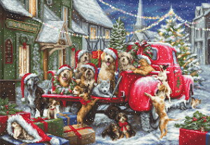 Luca-S NXXeb`hJLbg GOLD yPuppies Christmasz񂹏i/[30`90x