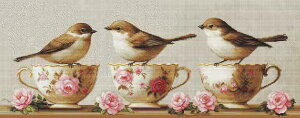 Luca-S �N���X�X�e�b�`�h�J�L�b�g ���[�J�X �yThree Dainty Birds�z�����񂹏��i/�[��30�`90�����x