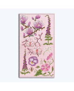 Le Bonheur des Dames �N���X�X�e�b�`�h�J�L�b�g �A���@Spectacle Case Pink Flowers �t�����X�@���S�҂��璆���Ҍ���