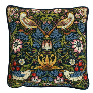 �h�J Bothy Thrads William Morris �E�B���A�������X �^�y�X�g���[�h�J�L�b�g�yStrawberry Thief Tapestry�@�C�`�S�D�_�z (�N�b�V������35cm�p) �{�V�[�X���b�Y�@�j�[�h���|�C���g