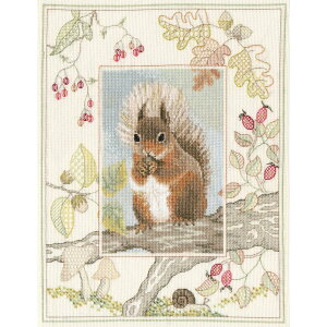 Bothy ThreadsNXXeb` hJLbg y "Wildlife - Red Squirrel" (L^X)z CMX DERWENTWATER DESIGNS