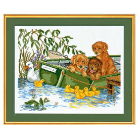 子犬とボート