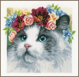 �N���X�X�e�b�` �h�J�L�b�g �yFLOWER CROWN RAGDOLL�z LanArte�V���[�Y�@�ԁ@ �A�������イ�L�b�g