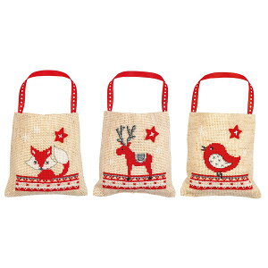 xoR NXXeb` hJLbg yGIFT BAG KIT CHRISTMAS FIGURES SET OF 3 zNX}X@xM[ AイLbg