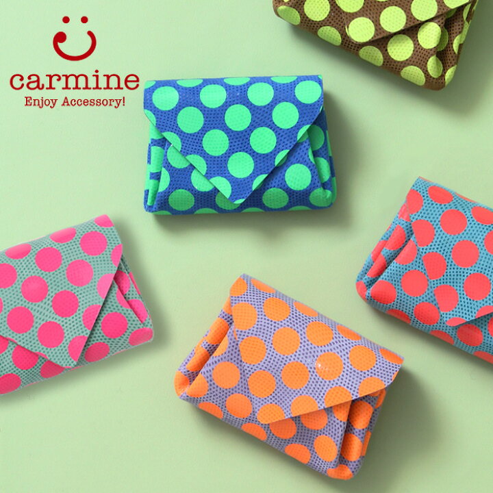 楽天市場】【クーポン】カーマイン 財布 carmine ミニ財布 二つ折り  