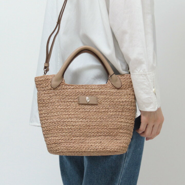 美品✨HELEN KAMINSKI ラフィア×レザー 2way（楽天市場】【正規品  