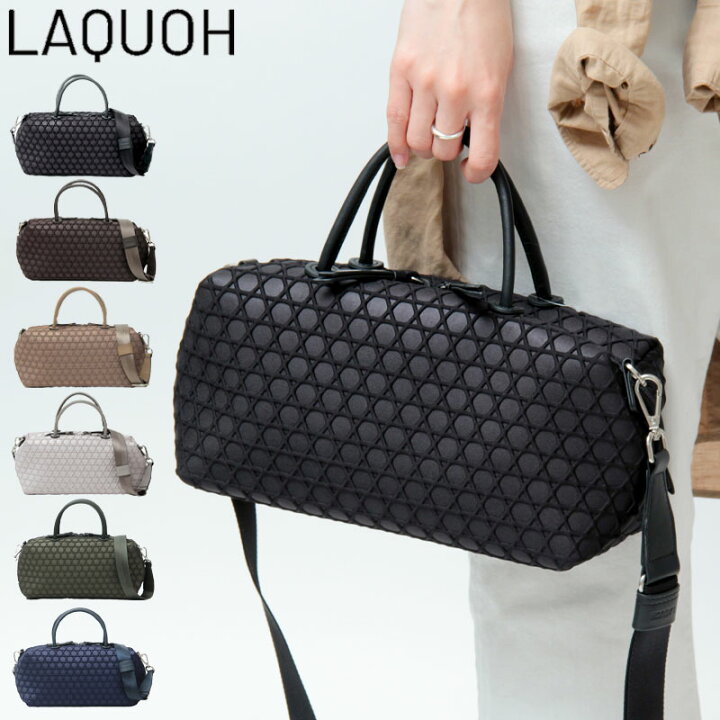 楽天市場】【10％クーポン】ラクーオ バッグ LAQUOH ミニボストン 2way 
