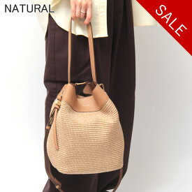 【クーポン】【30％OFF】ロリステッラ バッグ LORISTELLA かごバッグ ハンドバッグ 2way ワンハンドル ショルダーバッグ 斜めがけ イタリア レザー ラフィア調 異素材コンビ 巾着 B5対応 軽量 レディース 春夏 EMMA 3150p セール 【返品不可】