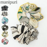 MANIPURI マニプリ シュシュ ラッフル パイピング ヘアゴム 髪飾り ヘアアクセサリー シルク 100% 正絹 …