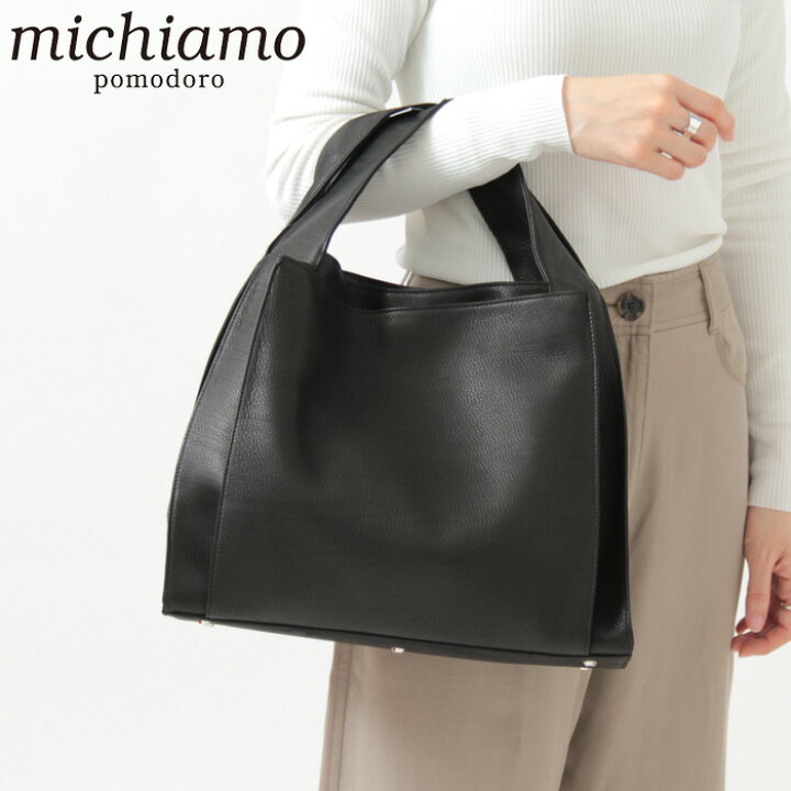 楽天市場】michiamo ミキアモ トートバッグ a4 本革 キップ ソフト  