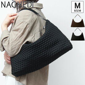〔クーポン〕【正規品】ナゲディ バッグ NAGHEDI ショルダーバッグ レディース ワンショルダー 肩掛け Porto Medium Half-Moon Bag SN41263LD メッシュ ポルトハーフムーンバッグ ★ ◇