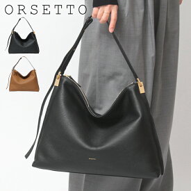 オルセット バッグ ORSETTO OPACO シュリンクレザー ショルダーバッグ ワンハンドルバッグ 本革 斜め掛け 肩掛け A4 ブラック 黒 レディース 正規品 ブランド 上品 大人 01-173-02 0117302 ★