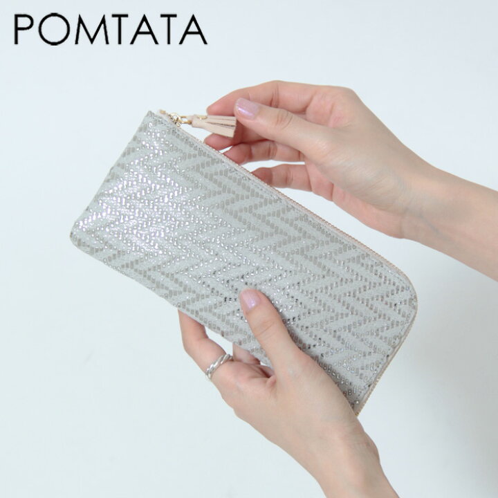 楽天市場】ポンタタ 財布 pomtata 長財布 薄い 薄型 L字ファスナー