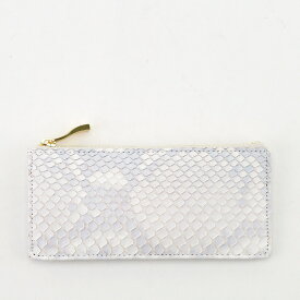 【クーポン】ヴィアドアン 財布 via doan ミニ財布 フラグメントケース スマート財布 本革 パイソン ホワイト 白 bran python ブランパイソン レディース 460 ★