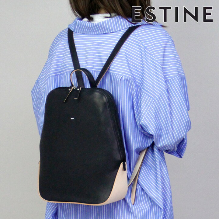 楽天市場】エスティーヌ バッグ ESTINE リュック ロジカル 本革 ヌメ革 