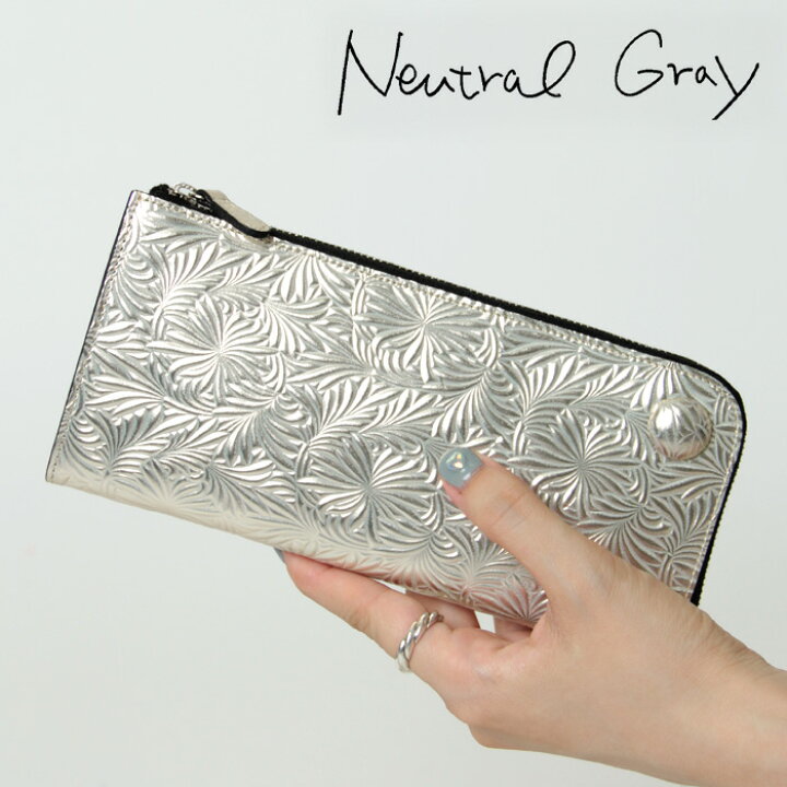 楽天市場】Neutral Gray 財布 ニュートラルグレイ 長財布 L字 