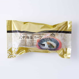 のど黒だし使用最中海藻スープ6食入り山陰プレミアム賞味期限2025年9月6日春夜もぶちうまいけ～飲んでみんさい♪島根県産天然わかめをのど黒ノドグロだしで味付け国産のもち米で作った香ばしい最中の皮で包んだ高級魚海藻スープ〆のノドグロだし茶漬けにも♪