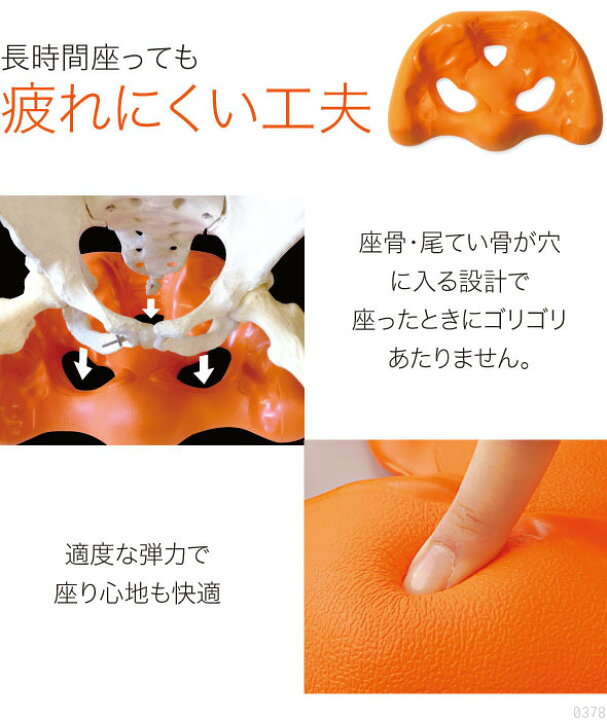 楽天市場】背すじもピシッと骨盤スタンドオレンジ 送料無料♪座るだけ 