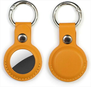 [���炫��Ղ�Ղ��] AirTag�p �P�[�X ���U�[ �y�I�����W�z �G�A�^�O�p �L�[�z���_�[ �ی^�J���r�i �J�o�[ �L�[�����O�t�� �����h�~ ATC-006