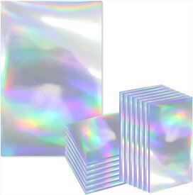 カードスリーブ ホログラム クリア ハードタイプ オーロラ柄 58x89mm 50枚入り 大容量 K-POPトレカ フォトカード チェキ 推し活 きらきらぷんぷん丸 TRC-002