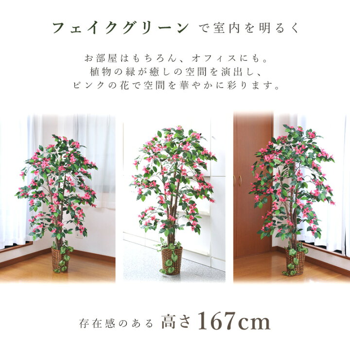 楽天市場】人工観葉植物 ブーゲンビリア フェイクグリーン 大型 大きい  