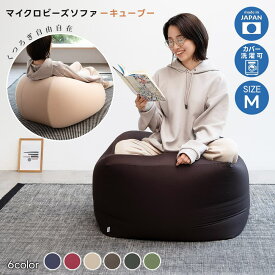 マイクロビーズソファー CUBE Mサイズ チェアー ごろ寝 昼寝 スツール 椅子 キューブ ソファ ビーズクッション フカフカ まくら やわらか 癒し 一人暮らし 家具 インテリア ゆったり 柔らかい クッション フレックス販売 PCM-6512T