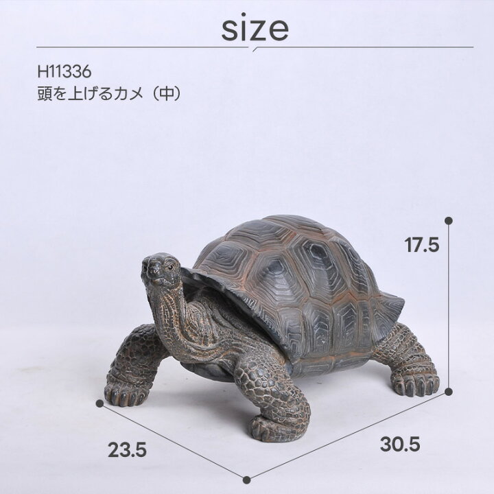 楽天市場】カメ 亀 オーナメント ガーデンオーナメント 置物 