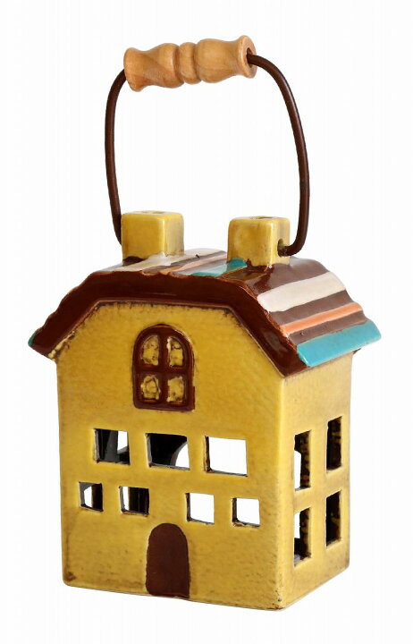 楽天市場 キャンドルハウス 陶器 おうち ハンドル付き オブジェ ろうそく立て レトロ メルヘン かわいい リアル 置物 庭 玄関 おしゃれ 外国 クリスマス 直送 ダントツonline