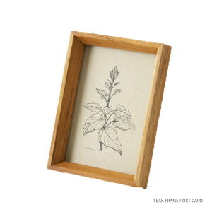 TEAK FRAME POST CARD `[Nt[ |XgJ[h ؐ ؘg z ʐ^ 12.5×17cm  i` k A hCt[ |X^[ t@ubN Ǌ|