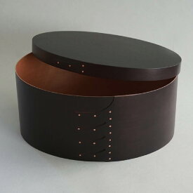 シェーカーボックス カラー シェーカーオーバルボックスL 木製 北欧雑貨 収納 小物収納 おしゃれ かわいい ナチュラル シンプル 収納ケース 木箱 メイクボックス カトラリー 丁寧な暮らし ブラック レッド ブルー 34cm 木箱 丸型