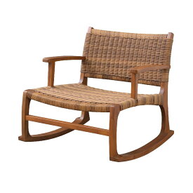 Teak Rockig Chair チーク ロッキングチェア 座椅子 ローチェア リラックスチェア リビングチェア パーソナルチェア ラウンジチェア 木製 揺れる 広い座面 ゆったり 北欧