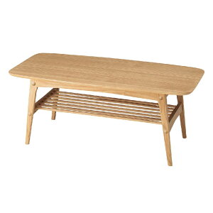Henry Center Table 105 センターテーブル 木製 机 テーブル 棚付き 収納 ナチュラル 北欧 シンプル おしゃれ カフェテーブル リビング 一人暮らし 新生活