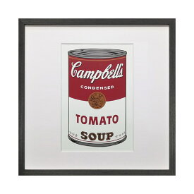 アートパネル アンディーウォーホル キャンベル スープ缶 おしゃれ 絵画 42.5×42.5cm インテリア 天然木 フレーム ポップアート