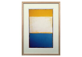Yellow, White, Blue Over Yellow on Gray, 1954 マーク・ロスコ アートポスター 天然木 フレーム 42.5×59cm A2サイズ イエロー ホワイト ブルー 北欧 ナチュラル シンプル おしゃれ 壁掛け 額入り