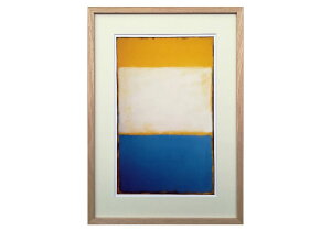 Yellow, White, Blue Over Yellow on Gray, 1954 }[NEXR A[g|X^[ VR t[ 42.5×59cm A2TCY CG[ zCg u[ k i` Vv  Ǌ| z