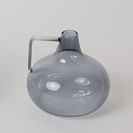 ライトリー ガラス フラワーベース バルジ Sサイズ φ12.5×H11.5cm ベージュ グレー 花瓶 おしゃれ かわいい 北欧 モダン ナチュラル